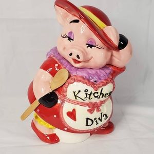 Red Hat Pig cookie Jar